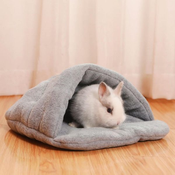 rabbit house with fleece