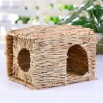 Rabbit house in straw