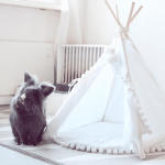 Rabbit teepee with pompom