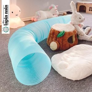 Rabbit tunnel in plastic blue