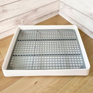 rabbit litter tray with grid large