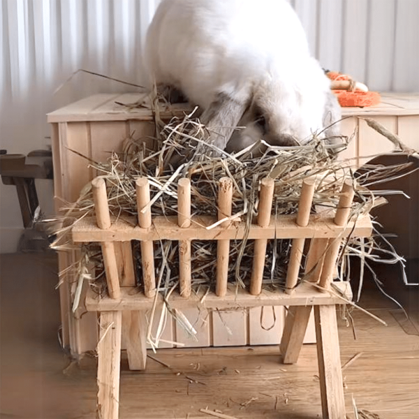 wooden rabbit rack